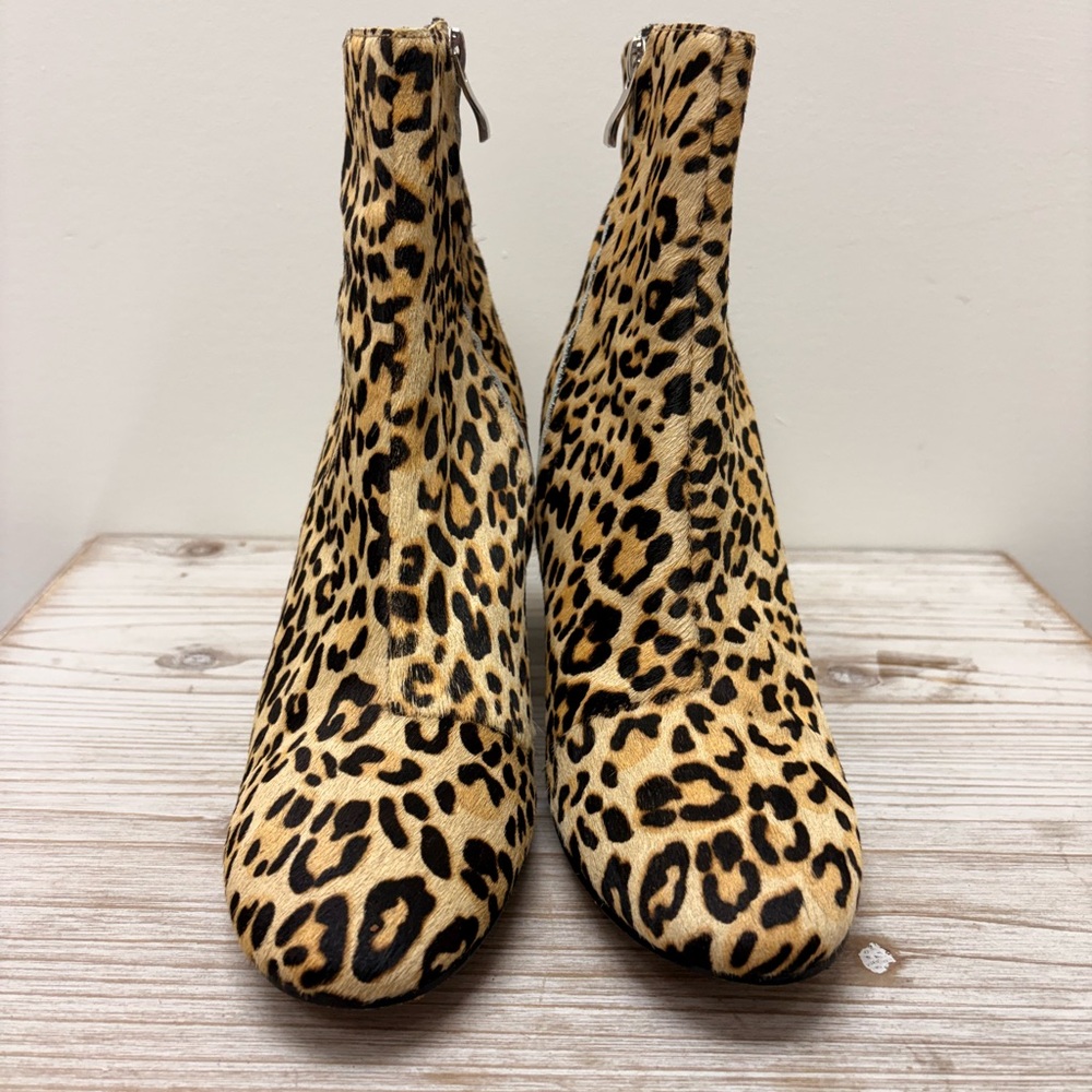 Halogen Brown and Black Ankle Booties with Sleek Silhouette